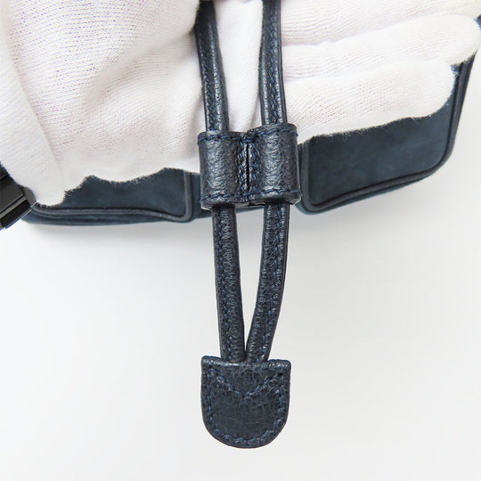 GUCCI Backpack 003.58.0016 Suede Navy Bamboo