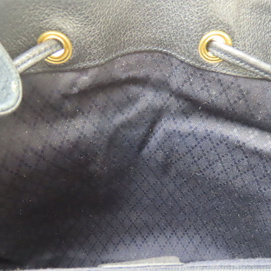 GUCCI Backpack 003.58.0016 Suede Navy Bamboo