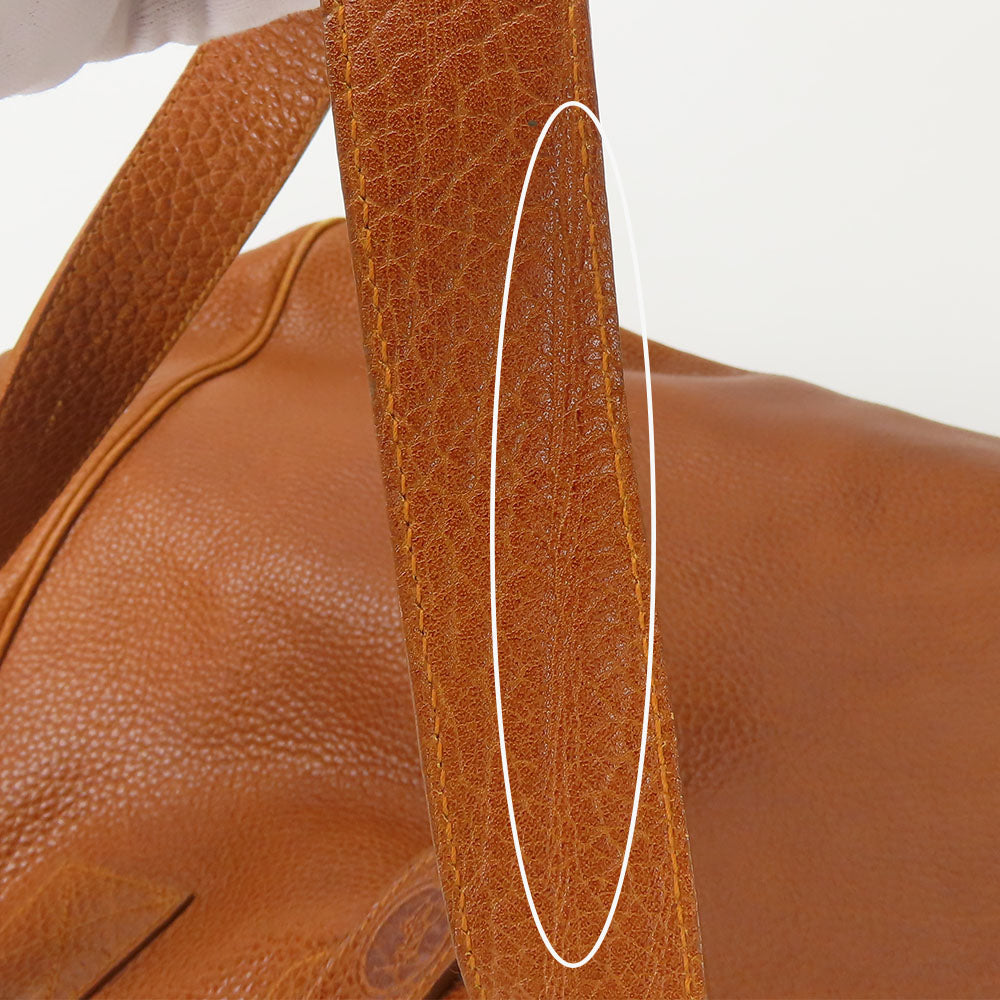 POLO RALPH LAUREN Tote Bag leather Brown unisex(Unisex) Used Authentic