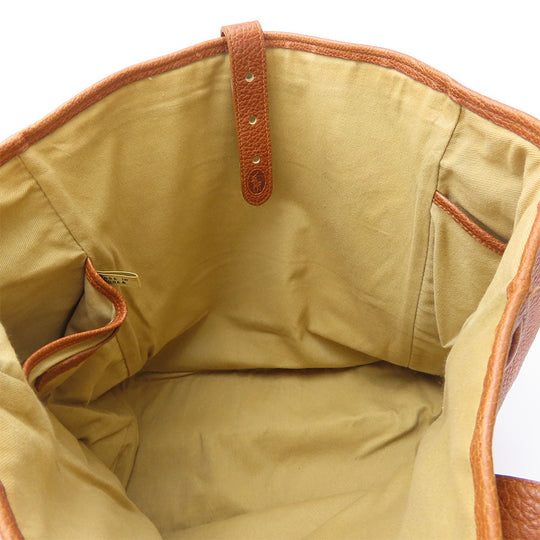 POLO RALPH LAUREN Tote Bag leather Brown unisex(Unisex) Used Authentic
