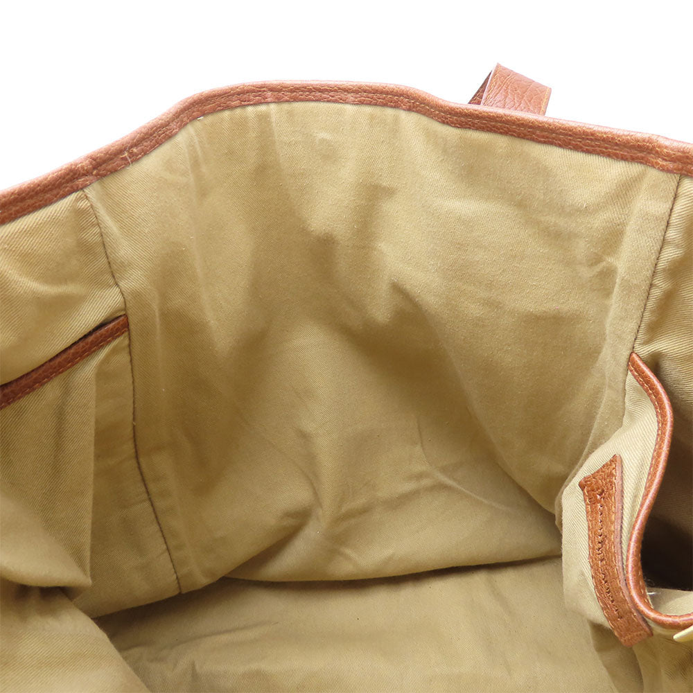 POLO RALPH LAUREN Tote Bag leather Brown unisex(Unisex) Used Authentic