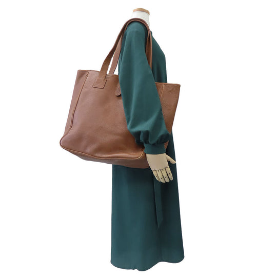 POLO RALPH LAUREN Tote Bag leather Brown unisex(Unisex) Used Authentic