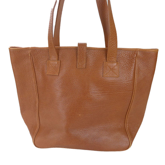 POLO RALPH LAUREN Tote Bag leather Brown unisex(Unisex) Used Authentic