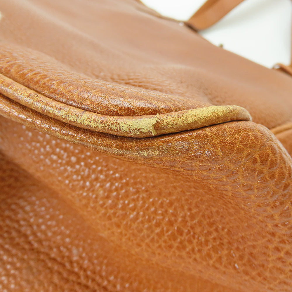 POLO RALPH LAUREN Tote Bag leather Brown unisex(Unisex) Used Authentic