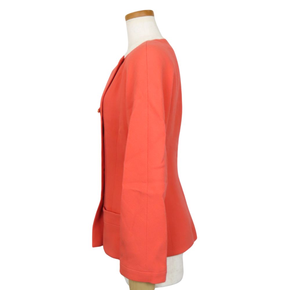 CHANEL No color jacket C-TK-5914 wool pink COCO Mark 36