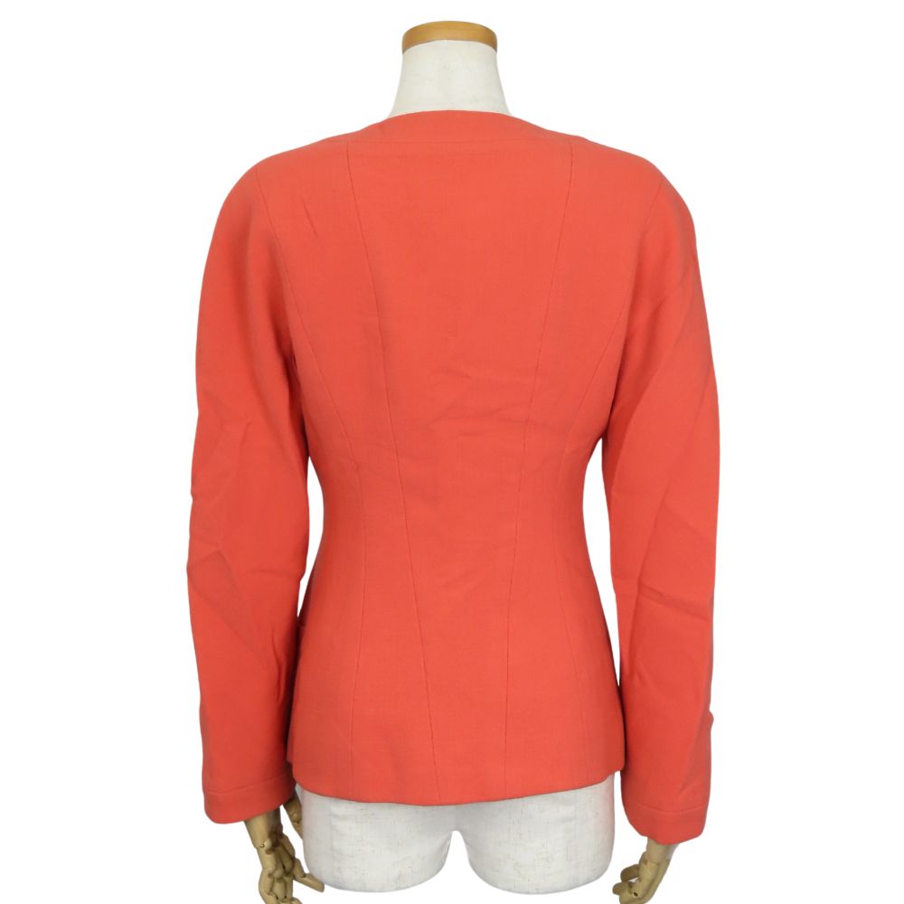 CHANEL No color jacket C-TK-5914 wool pink COCO Mark 36