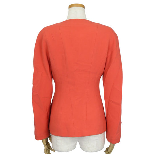 CHANEL No color jacket C-TK-5914 wool pink COCO Mark 36