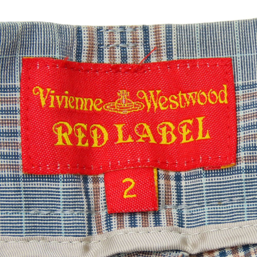 Vivienne Westwood Red Label Pants cotton Blue gray type Straight pants Women Used Authentic