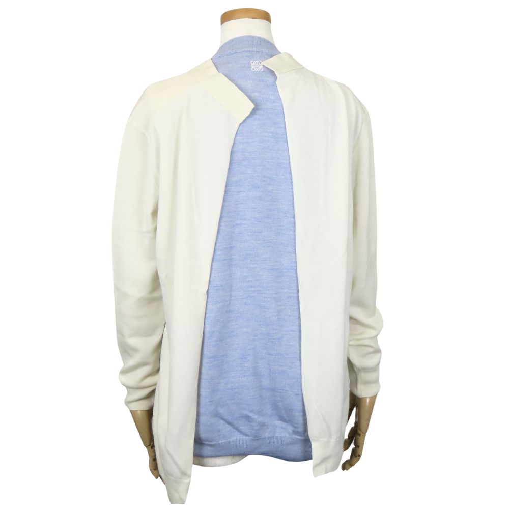 LOEWE cardigan wool Ivory Women XS Used Authentic