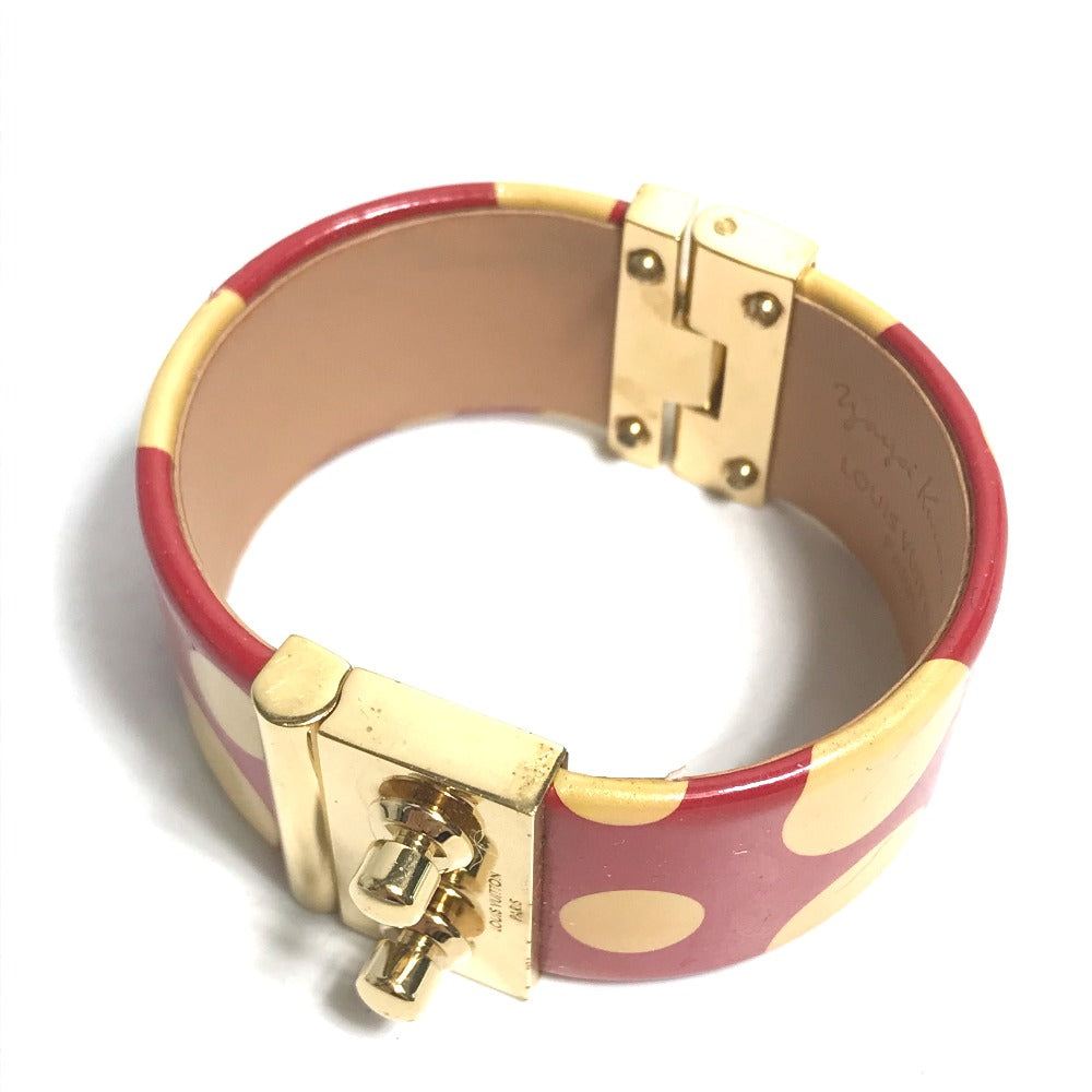 LOUIS VUITTON bracelet enamel Red Kusama Yayoi Collaboration Dot polka dots Women Used Authentic