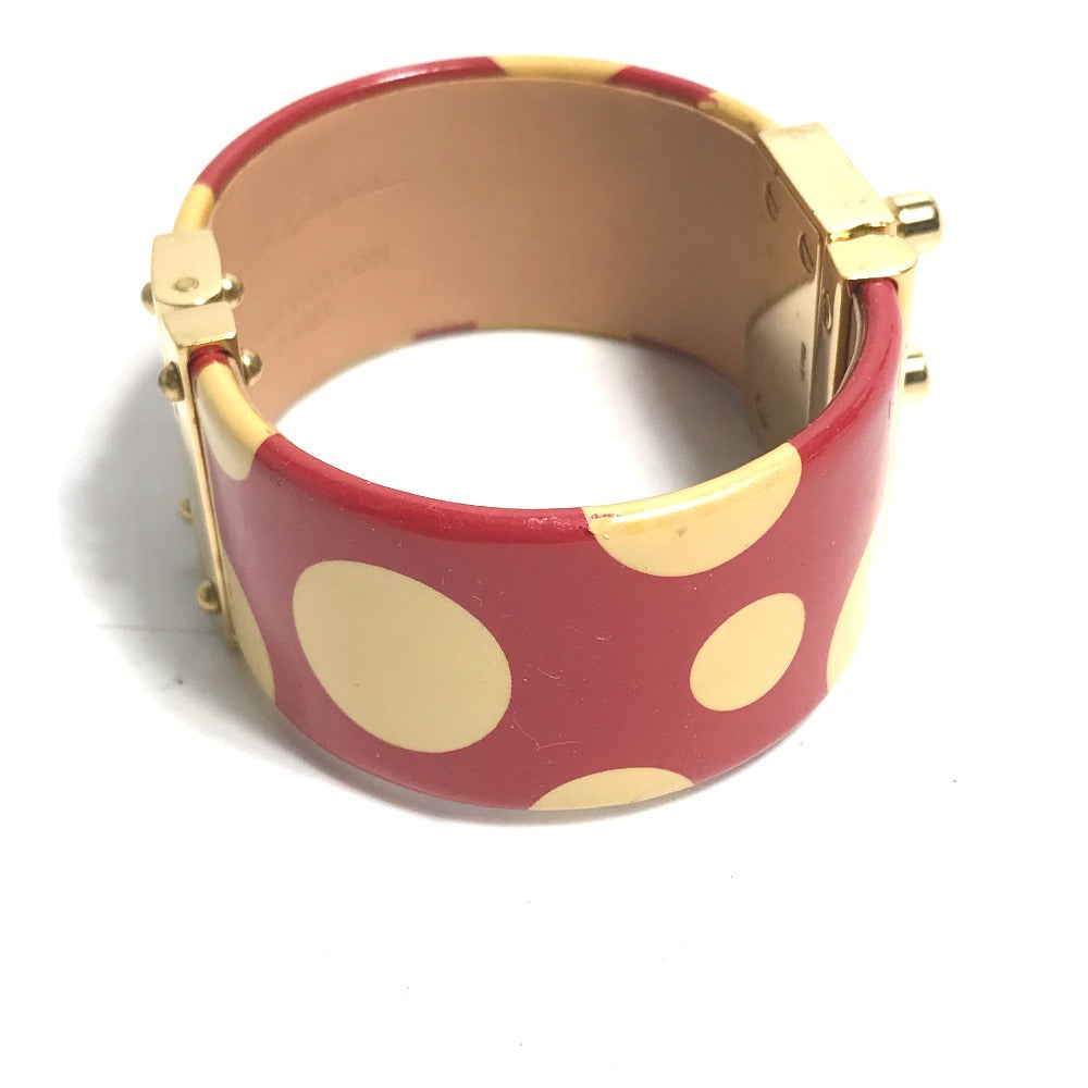LOUIS VUITTON bracelet enamel Red Kusama Yayoi Collaboration Dot polka dots Women Used Authentic