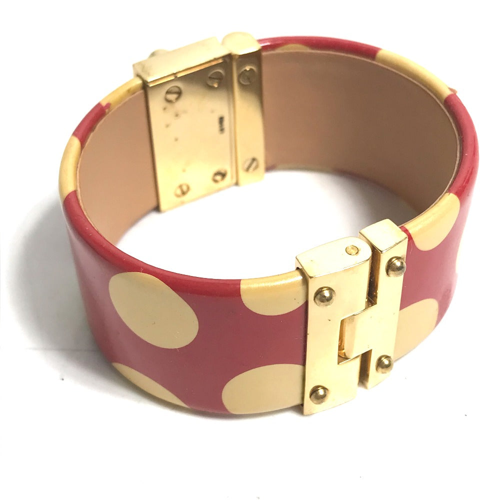 LOUIS VUITTON bracelet enamel Red Kusama Yayoi Collaboration Dot polka dots Women Used Authentic