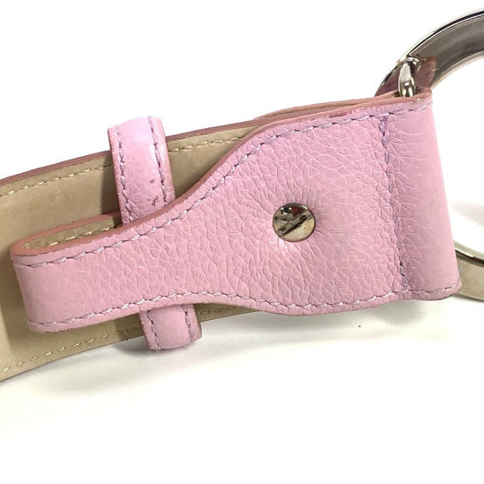 BVLGARI belt leather pink Bvlgari Bvlgari logo Women 105 Used Authentic