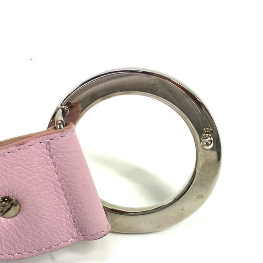 BVLGARI belt leather pink Bvlgari Bvlgari logo Women 105 Used Authentic