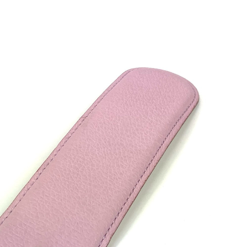BVLGARI belt leather pink Bvlgari Bvlgari logo Women 105 Used Authentic