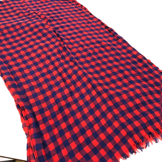 LOUIS VUITTON Stall MP0894 cotton Red Etoile Masai unisex(Unisex) Used Authentic