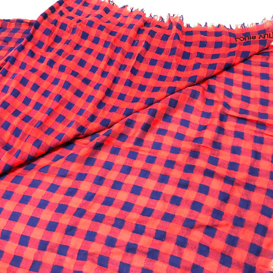 LOUIS VUITTON Stall MP0894 cotton Red Etoile Masai unisex(Unisex) Used Authentic