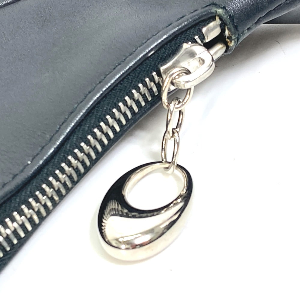 BVLGARI Shoulder Bag Model number unknown Canvas / leather black Shoulder denim Logomania Ascot Women Used Authentic