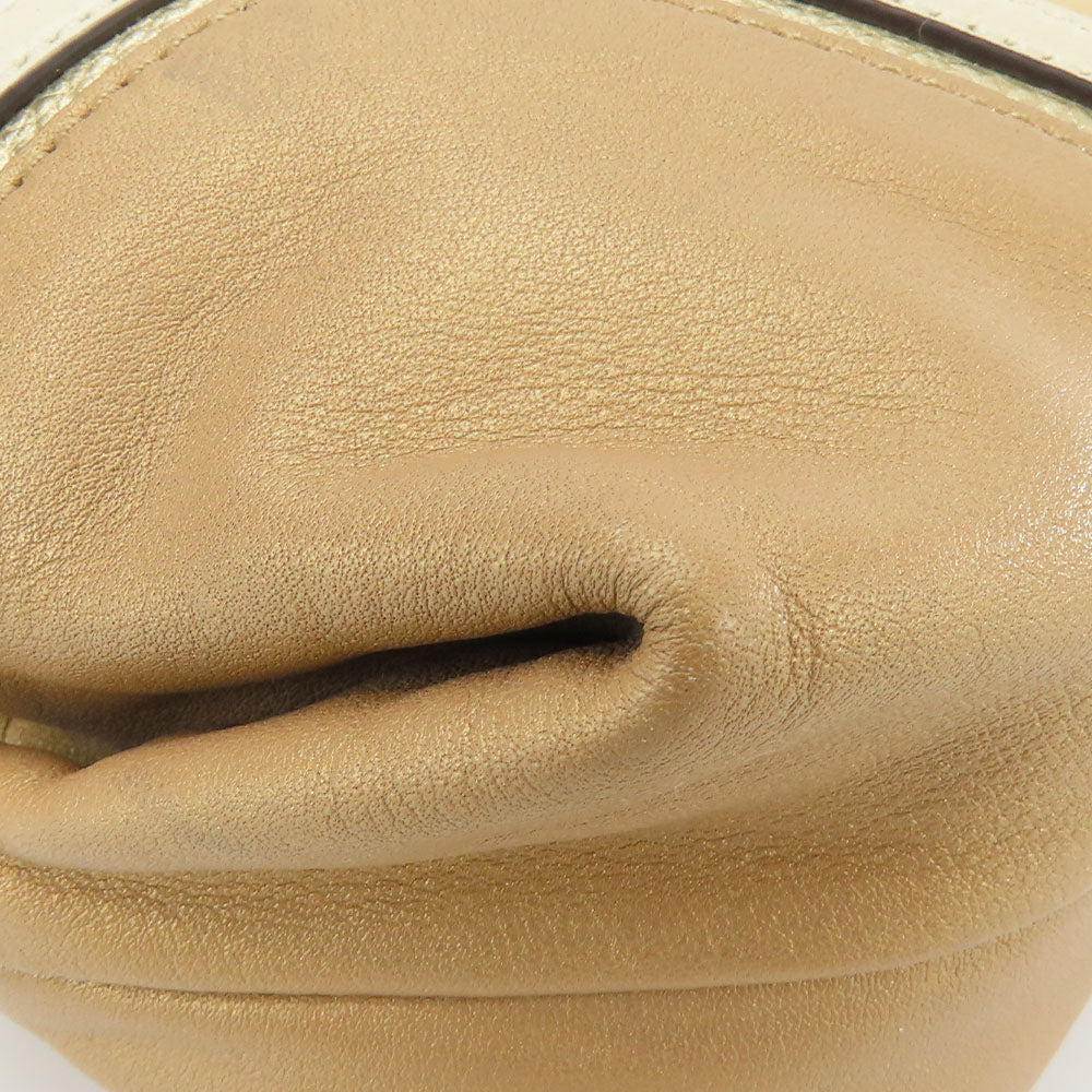 COACH Tote Bag 17096 leather beige Women Used Authentic