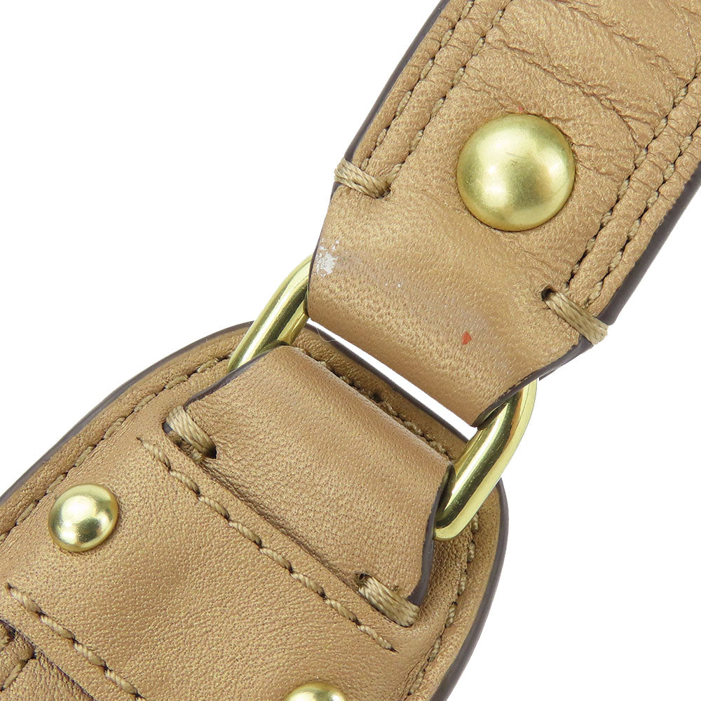 COACH Tote Bag 17096 leather beige Women Used Authentic