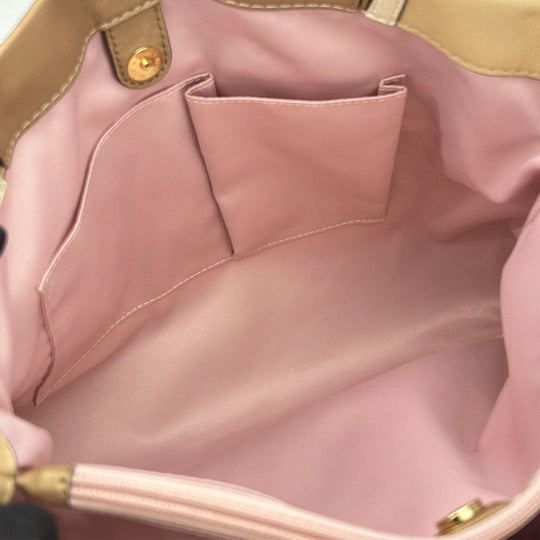 COACH Tote Bag 17096 leather beige Women Used Authentic