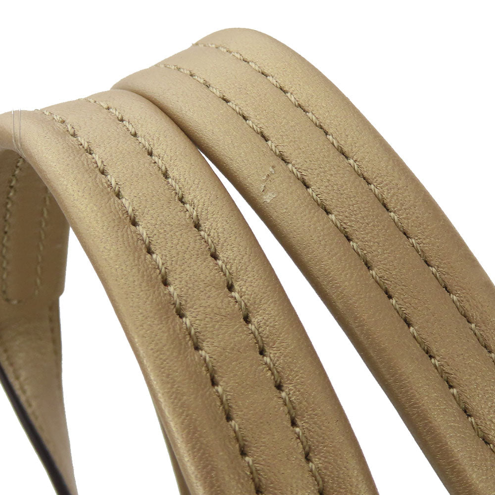 COACH Tote Bag 17096 leather beige Women Used Authentic