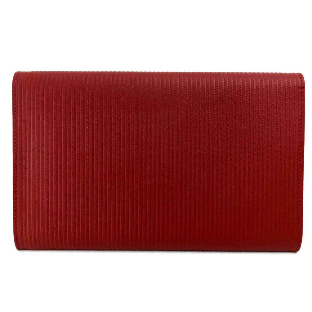 BVLGARI Travel case PVC Red Mirerigue Travel organizer unisex(Unisex) Used Authentic