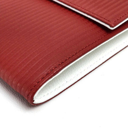 BVLGARI Travel case PVC Red Mirerigue Travel organizer unisex(Unisex) Used Authentic