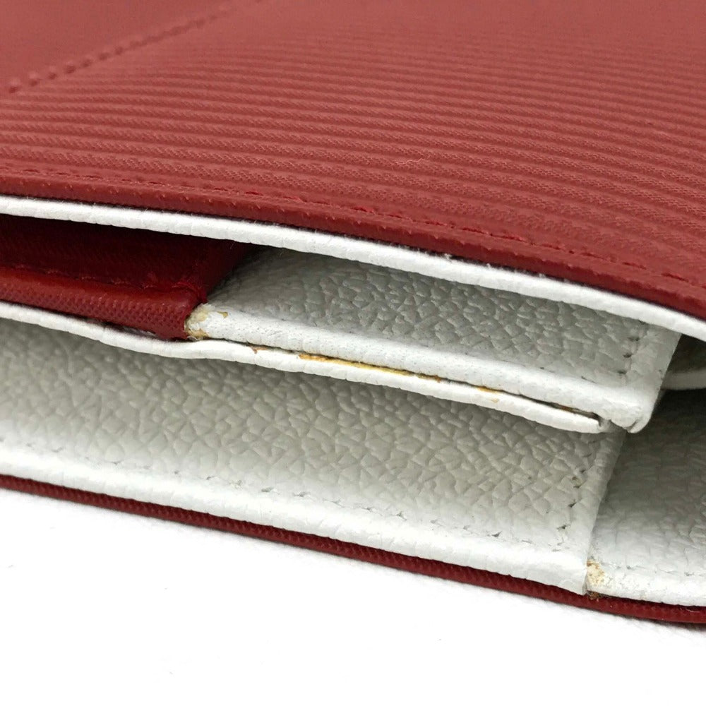 BVLGARI Travel case PVC Red Mirerigue Travel organizer unisex(Unisex) Used Authentic