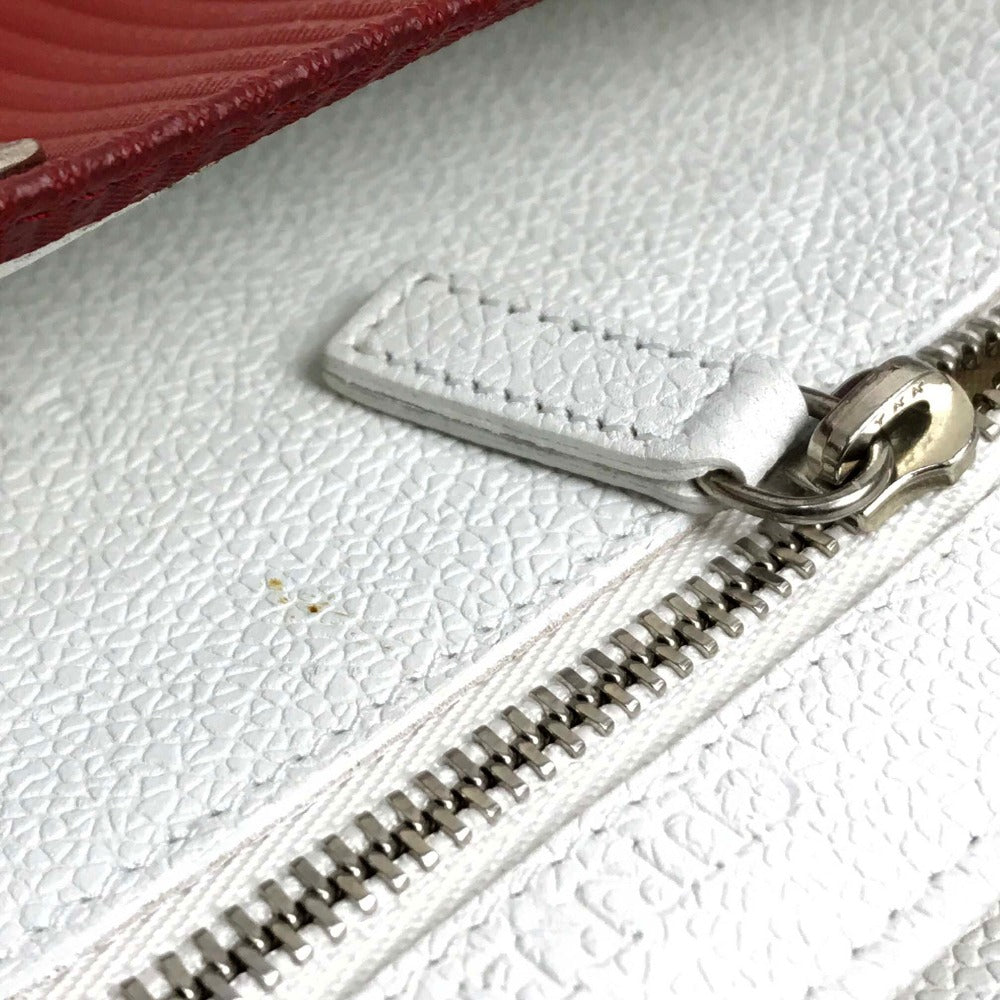 BVLGARI Travel case PVC Red Mirerigue Travel organizer unisex(Unisex) Used Authentic