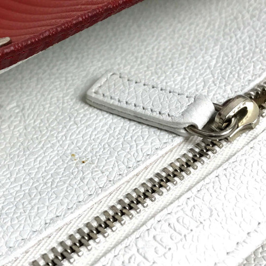BVLGARI Travel case PVC Red Mirerigue Travel organizer unisex(Unisex) Used Authentic