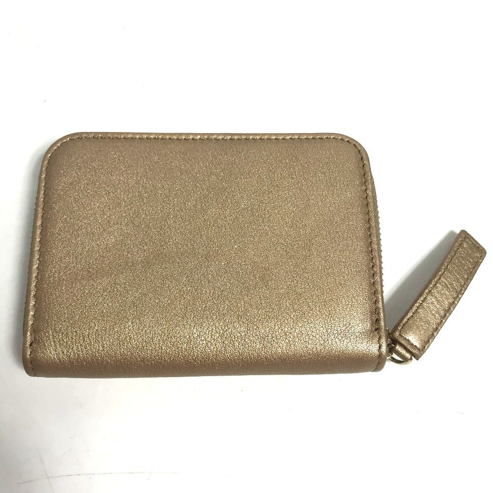 BVLGARI Coin case leather gold S.Bulgari Bvlgari mens(Unisex) Used Authentic