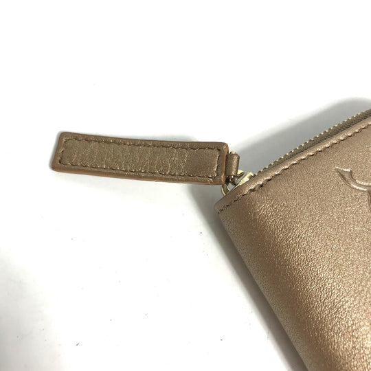 BVLGARI Coin case leather gold S.Bulgari Bvlgari mens(Unisex) Used Authentic
