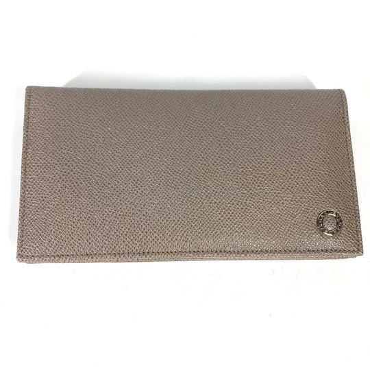 BVLGARI Long Wallet Purse 30399 leather gray Long wallet Bulgari Bulgari mens Used Authentic