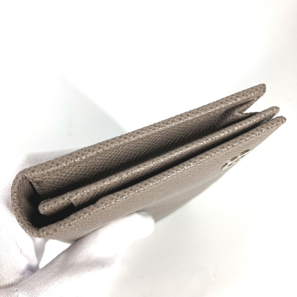 BVLGARI Long Wallet Purse 30399 leather gray Long wallet Bulgari Bulgari mens Used Authentic