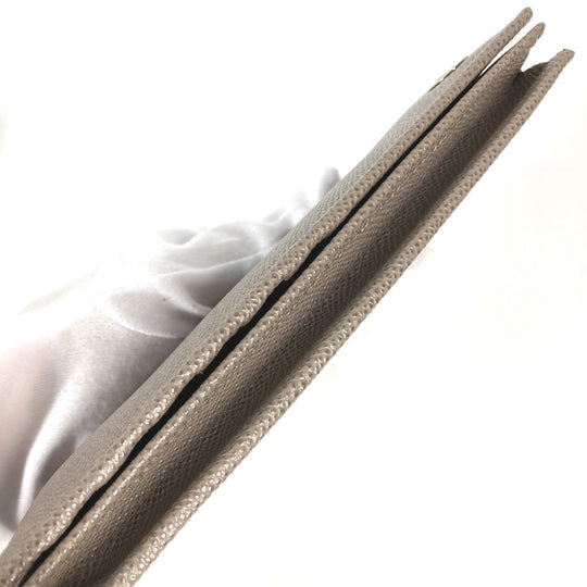 BVLGARI Long Wallet Purse 30399 leather gray Long wallet Bulgari Bulgari mens Used Authentic