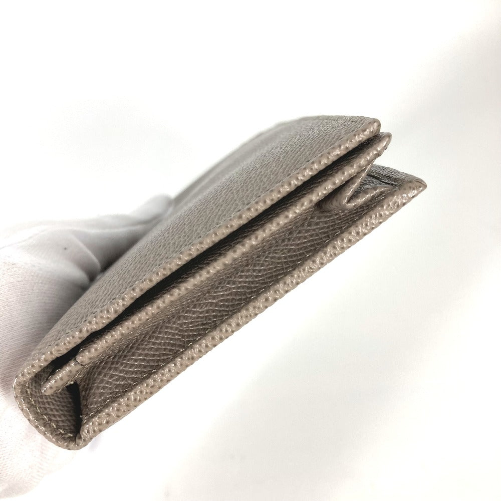 BVLGARI Long Wallet Purse 30399 leather gray Long wallet Bulgari Bulgari mens Used Authentic