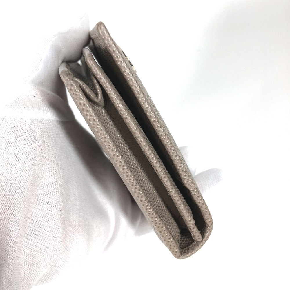 BVLGARI Long Wallet Purse 30399 leather gray Long wallet Bulgari Bulgari mens Used Authentic