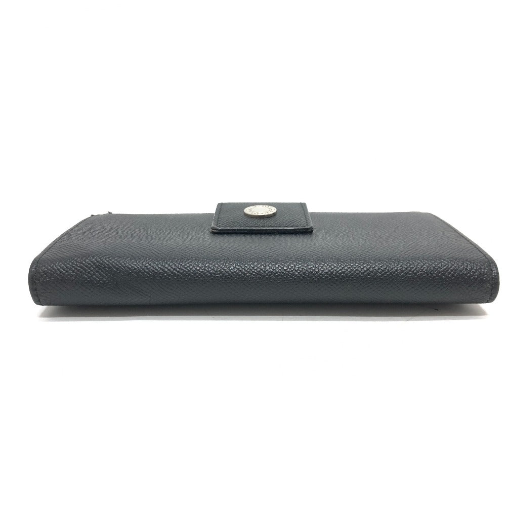 BVLGARI Long Wallet Purse leather black bulgari bulgari classico mens Used Authentic