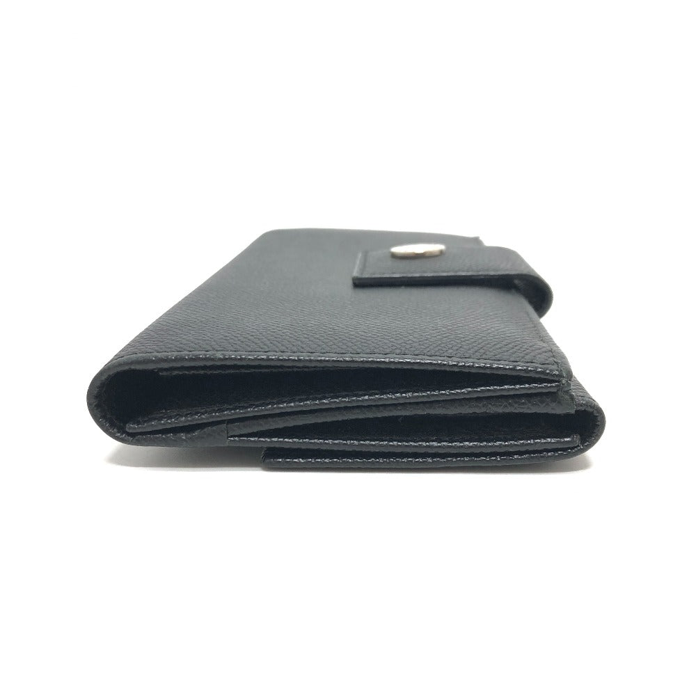 BVLGARI Long Wallet Purse leather black bulgari bulgari classico mens Used Authentic