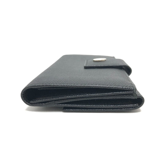 BVLGARI Long Wallet Purse leather black bulgari bulgari classico mens Used Authentic