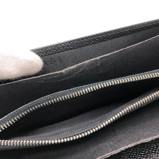 BVLGARI Long Wallet Purse leather black bulgari bulgari classico mens Used Authentic