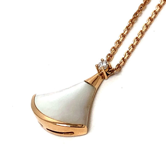 BVLGARI Necklace 359986 18K Pink Gold gold K18PG Diva Dream Necklace 1P Diamond