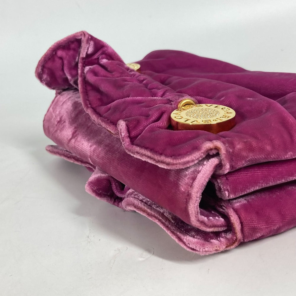 BVLGARI Clutch bag Velor pink Bulgari Bulgari Women Used Authentic