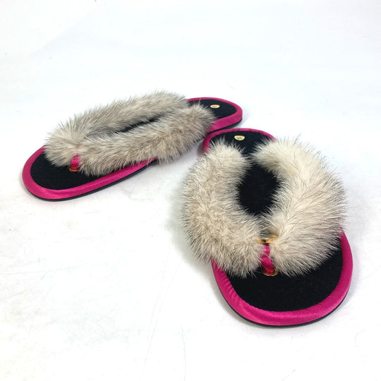BVLGARI Sandals Fur, Rubber pink Bulgari Bulgari Women 36 Used Authentic