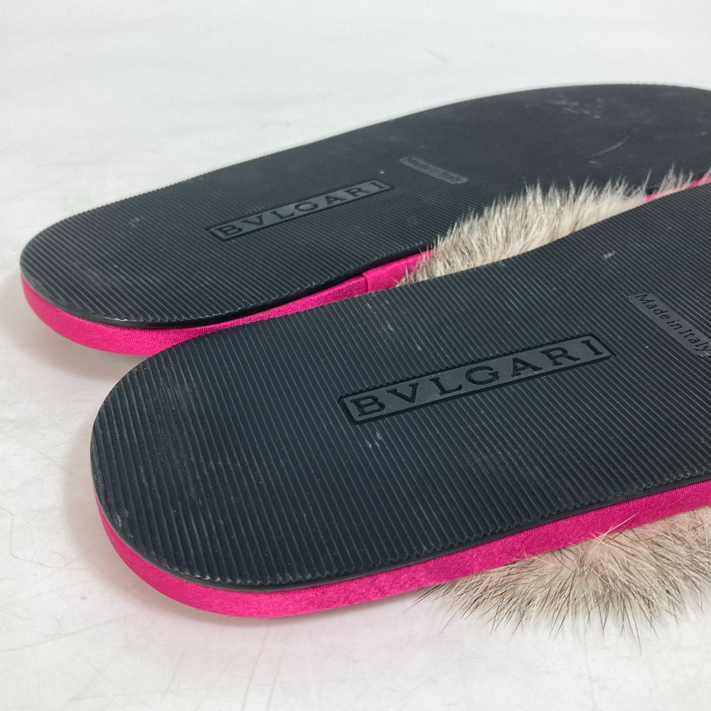 BVLGARI Sandals Fur, Rubber pink Bulgari Bulgari Women 36 Used Authentic