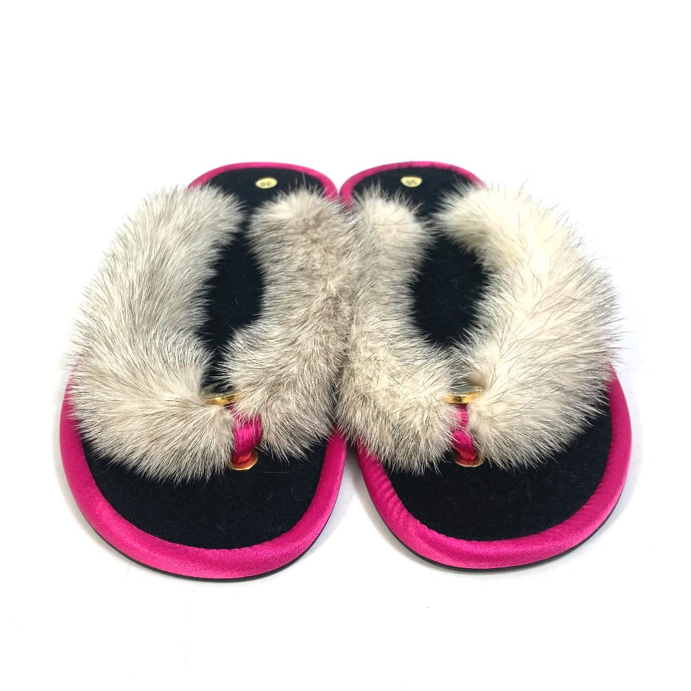 BVLGARI Sandals Fur, Rubber pink Bulgari Bulgari Women 36 Used Authentic
