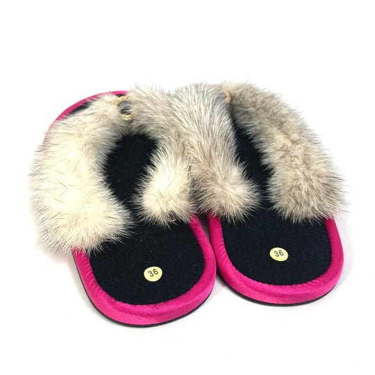 BVLGARI Sandals Fur, Rubber pink Bulgari Bulgari Women 36 Used Authentic