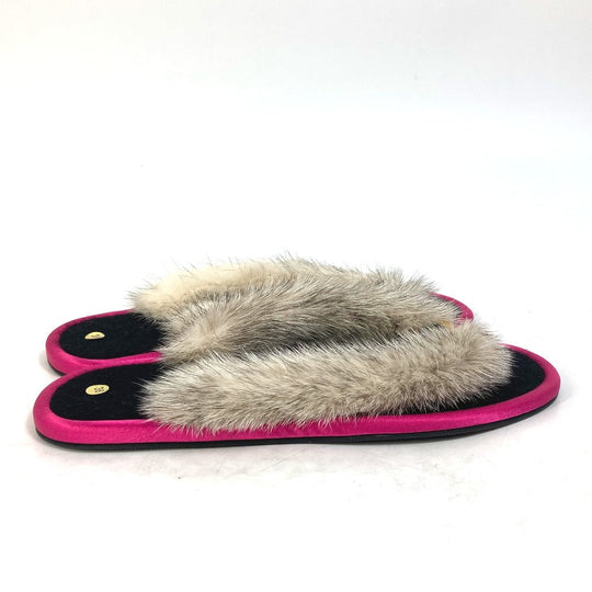 BVLGARI Sandals Fur, Rubber pink Bulgari Bulgari Women 36 Used Authentic