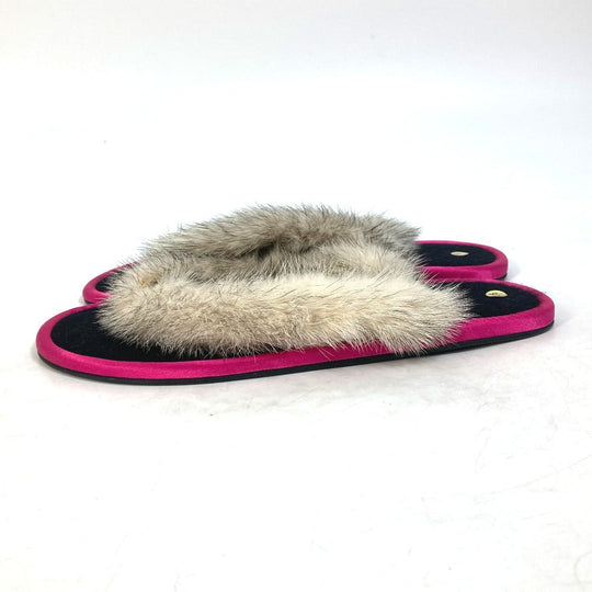 BVLGARI Sandals Fur, Rubber pink Bulgari Bulgari Women 36 Used Authentic